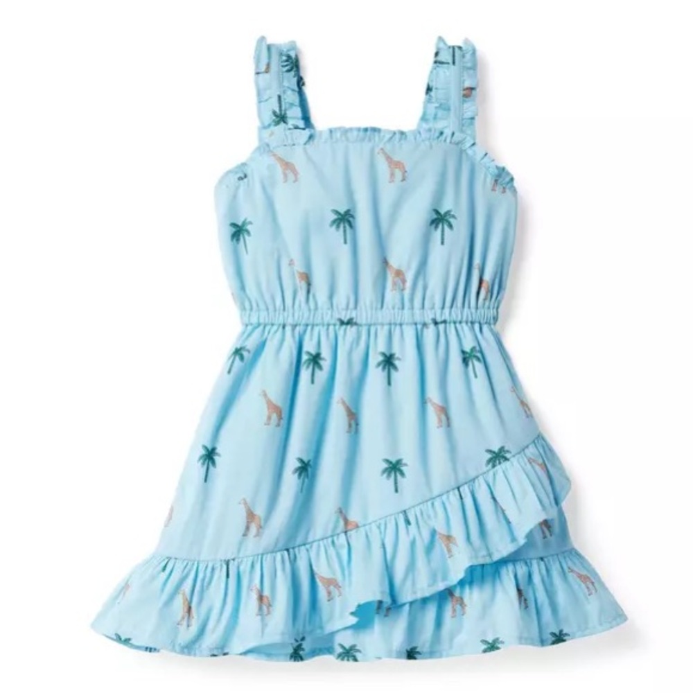 NWT. Janie & Jack. Giraffe Palm Sundress. Size 6.